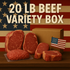 🇺🇸 BEEF VARIETY BOX – 20 LBS OF 100% AMERICAN BEEF