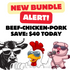 FARM FRESH BEEF, PORK, CHICKEN BUNDLE